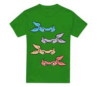 (4XL, Kelly Green) Teenage Mutant Ninja Turtles Mens Masks T-Shirt