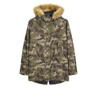 (4XL, Khaki Green) Lambretta Mens Camouflage Parka