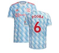 Manchester United FC Men's Mens Man Utd 2021 - 2022 Away Shirt - Pogba 6 in White | Size: 4XL Manchester United FC White 4XL