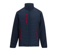 Regatta Mens Full Zip Padded Jacket - Navy/Classic Red - 4XL - Navy/Classic Red - 100% Mixed