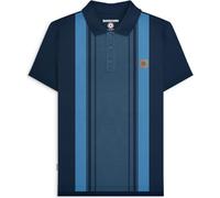 (4XL, Navy Moonlit Ocean) Lambretta Mens Classic Polo Short Sleeve Polo Shirt