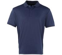 (4XL, Navy) Premier Mens Coolchecker Pique Short-Sleeved Polo Shirt