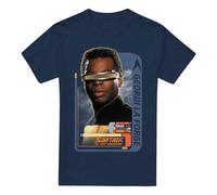 (4XL, Navy) Star Trek Mens Geordi La Forge T-Shirt