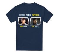 (4XL, Navy) Star Trek Mens Know Your Spock T-Shirt