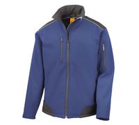 (4XL, Royal Blue/Black) Result Mens Work Guard Ripstop Soft Shell Jacket