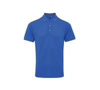 (4XL, Royal) Premier Mens Coolchecker Plus Pique Polo With CoolPlus
