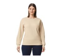 (4XL, Sand) Gildan Mens Softstyle Midweight Sweatshirt