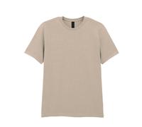 (4XL, Sand) Gildan Unisex Adult Softstyle Plain Cotton T-Shirt