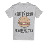 (4XL, Sport Heather) SpongeBob SquarePants Mens Krabby Patties T-Shirt