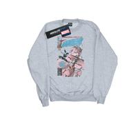 (4XL, Sports Grey) Marvel Mens Daredevil Distressed Bullseye Vs Elektra Cover Sweatshirt