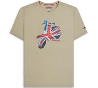 (4XL, Stone) Lambretta Mens Scooter Tee Short Sleeve T-Shirt