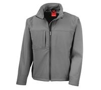(4XL, Workguard Grey) Result Mens Softshell Premium 3 Layer Performance Jacket (Waterproof, Windproof & Breathable)
