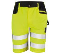 (4XL, Yellow) Result Core Mens Reflective Safety Cargo Shorts