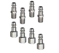 4xMale Euro Tails + 4xFemale Euro Tails- Air Line Fittings-Hi Flow Quick Release