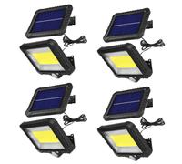 4xSolar LED floodlight with Maclean motion sensor IP44 5W 400lm 6000K