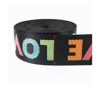 4Yards 25mm 1''/38mm 3/2'' Nylon Jacquard Webbing Bag Strap Tape Decorative Braid Ribbon DIY Garment Belt Band Sewing Accessory(Colored-1-38mm)