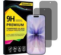 4youquality Privacy Screen Protector for iPhone 17/17 Pro / 16 Pro (6.3-Inch), Anti-Spy Tempered Glass Film, 2-Pack, [LifetimeSupport][Impact-Resistant][Anti-Scratch]