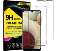 4youquality Screen Protector for Samsung Galaxy A12, Galaxy A32 5G & Galaxy A02s / A03s, Tempered Glass Film, 2-Pack, [LifetimeSupport][Impact-Resistant][Anti-Scratch]