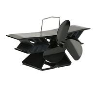 4Yourhome Eco Friendly Space Saving Compact BI-Plane Stove Fan for Wood Log Burners 2018 Design L-120mm x W-215mm x H-125mm