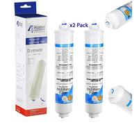 4yourHome Universal External Fridge Water Filter fits Samsung LG GE Daewoo Rangemaster Beko Haier etc Fridge Freezer - Replaces External Filters only x2 Pack