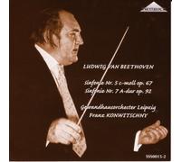 ベートーヴェン:交響曲第5番「運命」、交響曲第7番 フランツ・コンヴィチュニー指揮ライプツィヒ・ゲヴァントハウス管弦楽団(Beethoven Sinfonie Nr.5,Sinfonie Nr.7)