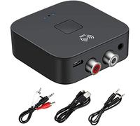 5.0 Bluetooth Audio Receiver Adapter,NFC Wireless Bluetooth Extender,3.5mm AUX or RCA Input Speaker,Amplifier, Car Audio,Headphone,Home Stereo Theater System,Stereo Audio Component Receivers