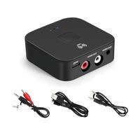 5.0 Bluetooth Audio Receiver Adapter NFC Wireless Bluetooth Extender with 3.5 mm AUX RAC Input Wireless Audio Transmitter Dual Interface for Speakers Laptop Car Amplifier Audio Headphone