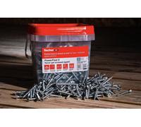 fischer 576980 FPF Power-Fast II 5.0 x 100mm Chipboard Wood Screws, Countersunk Head with Phillips, Part Threaded, Blue Passivated, Box of 275