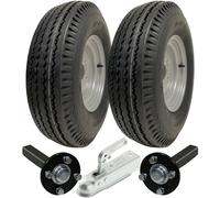 5.00-10 High Speed Trailer Kit Road Legal 500x10 Wheels, Axles & Hitch 710kgs