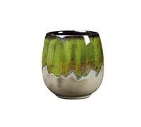 5.07oz Ceramic Kiln Espresso Cup Set - Japanese Tea Cup - Creative Potbelly Cup-Kiln Green -100ml single pack-101-200ml