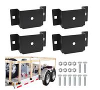 5.08 x 4.16 cm Wooden Brackets - 4 Pieces 10.2 x 5 cm Heavy Duty Tool, Load Leveling Brackets for Trailer - for Outdoor Garage Trailer Work Motorhome Boat Cart