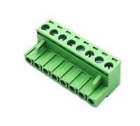 5.08mm Rail Mounted Terminal Block Connector 2EDG 5.08mm 2P 3P 4P5P-24Pin Screw Free Guide Rail Docking