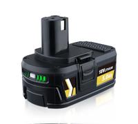 5.0Ah 1 PACK Li-ion 18V Battery Replacement for Ryobi Battery Compatible with RB18L40 RB18L50 RB18L25 RB18L13 P108 P107 P122 P104 P105 P102 P103 Compatible with cordless power tools