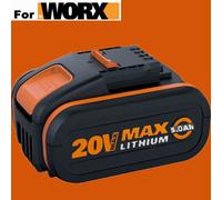 2X 20V 5.0Ah Li-Ion Battery Replacement For Worx WA3551 WA3551.1 WA3553 WA3553.1