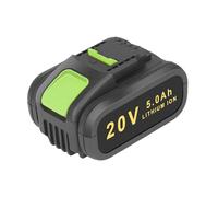 5.0Ah Replacement for Worx 20V Battery WA3551/WA3553, for Worx Cordless Power Tools WA3551.1 WA3551 WA3572 WA3553 WA3760 WA3881 WX390 WX176 WX178 WU268 WX166.4 WX372.1 WX800 WG259E