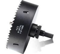 5 1/8 inch Hole Saw Drill Bit for Metal and Wood, M42 Bi-Metal Hole Cutter with 1.5” Cutting Depth for Drywall, Ceiling, Aluminium Alloy, Sheet Iron and Steel Frame