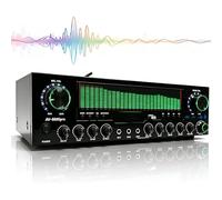 5.1 Channel Bluetooth Audio Amplifier,800W Stereo Audio Receiver with LED Display,Optical/Coaxial,Signal-to-Noise Ratio >90dB,16 Ohms Load Impedance,for Home Theater,Studio