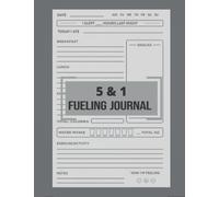 5&1 fueling tracker daily journal: Daily food tracking journal for Your Goal weight loss | journal Diet Record Your Goal | food, tracking meals ,lean ... food and wellness planner for women and men