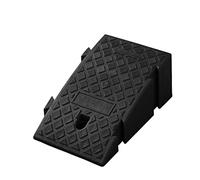 5.1 Inch High Curb Ramp, Non-Slip Plastic Car Ramp for Garage & Wheelchair Threshold, Portable Step Pad