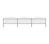 (5.1 m/ 50-75 cm) vidaXL Garden Fence Spear Outdoor Panel Barrier Border Privacy Multi Sizes