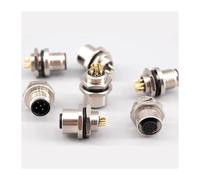 5/10/100 PCS M12 male and female socket 3 4 5 6 8 17 pins weld IP67/68 Install front/rear panel waterproof circular connectors IDGTTLDF(BH 12mm 8p-male)
