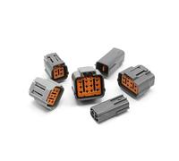 5/10/100 sets 6195-0003 type 2Pautomotive waterproof connector fog lamp plug connector male female terminal sheath IDGTTLDF(4P (Male Female),5 Sets)