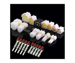 5/10/100sets 2.3 Automobile waterproof connector 2/3/4/6/8/9/16Pin plug-in male female butt joint butt harness connector plug IDGTTLDF(9P,10 sets)