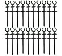 5/10/15/20 Pack Green Garden Hose Guide Stakes, Heavy Duty Plastic Hose Holder for Yard Irrigation, Protects Plants from Damage, Keeps Hoses Neat and Organized,(20pcs)