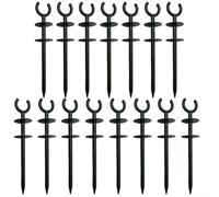 5/10/15/20 Pack Green Garden Hose Guide Stakes, Heavy Duty Plastic Hose Holder for Yard Irrigation, Protects Plants from Damage, Keeps Hoses Neat and Organized,(15pcs)