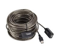 5/10/15/20m USB 2.0 Extension Cable Male To Female Active Repeater Wireless Network Card Extension Cable USB Adapter(20 meters)