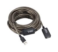 5/10/15/20m USB 2.0 Extension Cable Male To Female Active Repeater Wireless Network Card Extension Cable USB Adapter(15 meters)