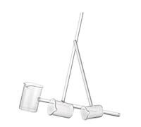 5/10/15/25/50/100ml High Borosilicate Glass Acid Spoon Long-Handled Medicine Funnel Sampling Spoon,1pcs(50ml)