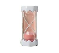 5/10/15/30/45/60 Minutes Teeth Shaped Sandglass Hourglass Sand Clock Egg Kitchen Timer Supplies Kid Game Christmas Sandglass Timer(Pink,10min)
