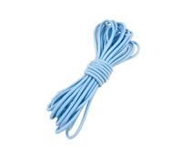 5/10/20/30/40/50M 4mm Elastic Bands for Elasticity Bungee Cord Multicolor Round Shoelaces Rubber Band Rubbery Drawstring(LightBlue,5Meters(1Rolls))